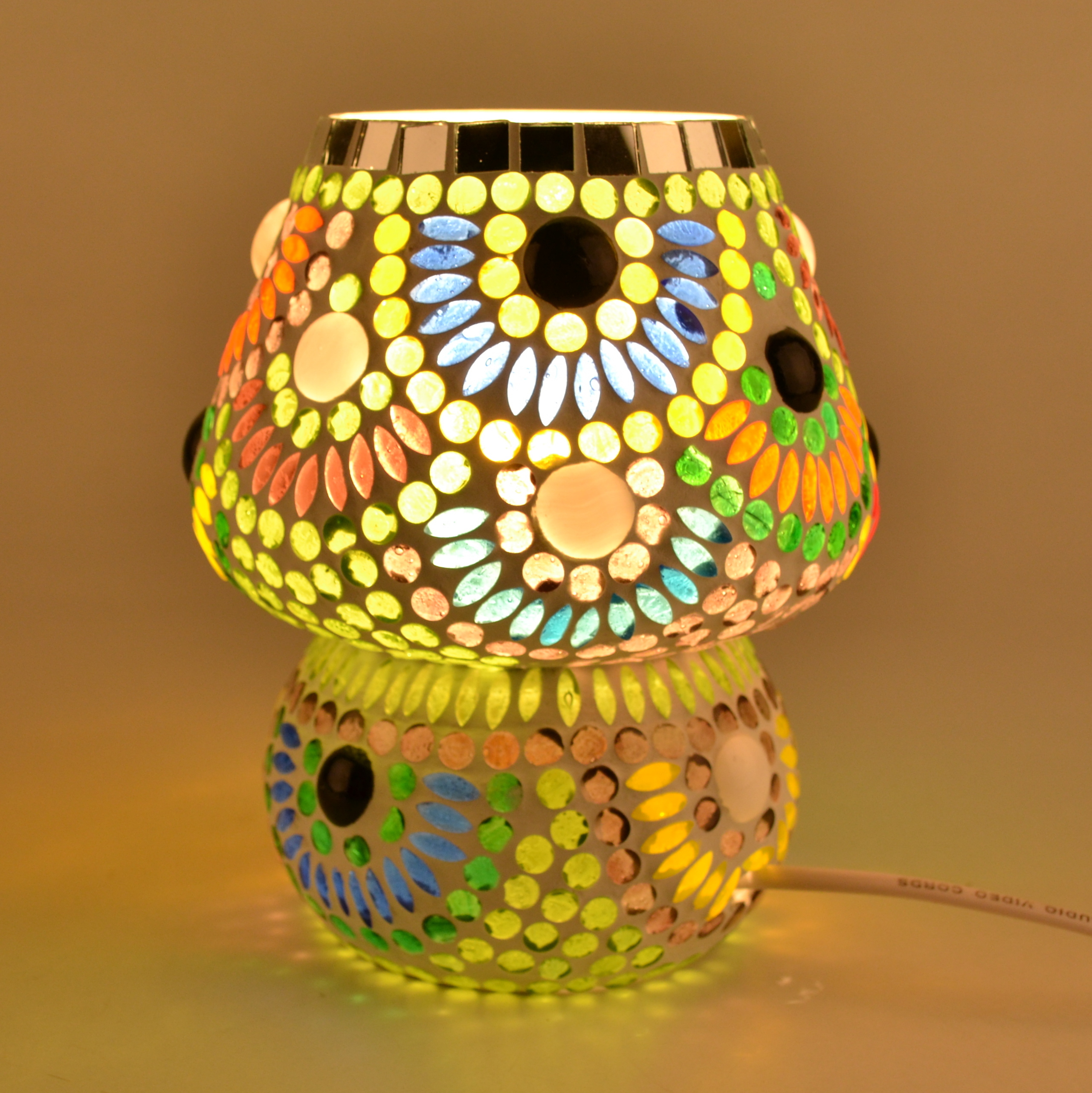 Glass Mosaic Table Lamp Light Source: Energy Saving