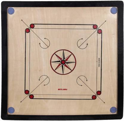 Carrom Board - Natural Ply Construction, Handcrafted With Striker, Coins & Powder | Ideal For Competitive Play & Family Entertainment