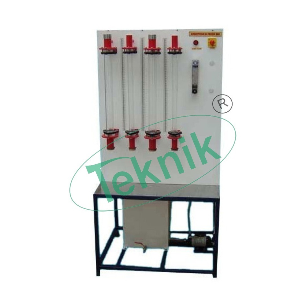 Adsorption - 2 Absorbers with Activated Carbon Filling, 60mm Diameter, 600mm Height, Digital Temperature Control, Adjustable Flow Rate