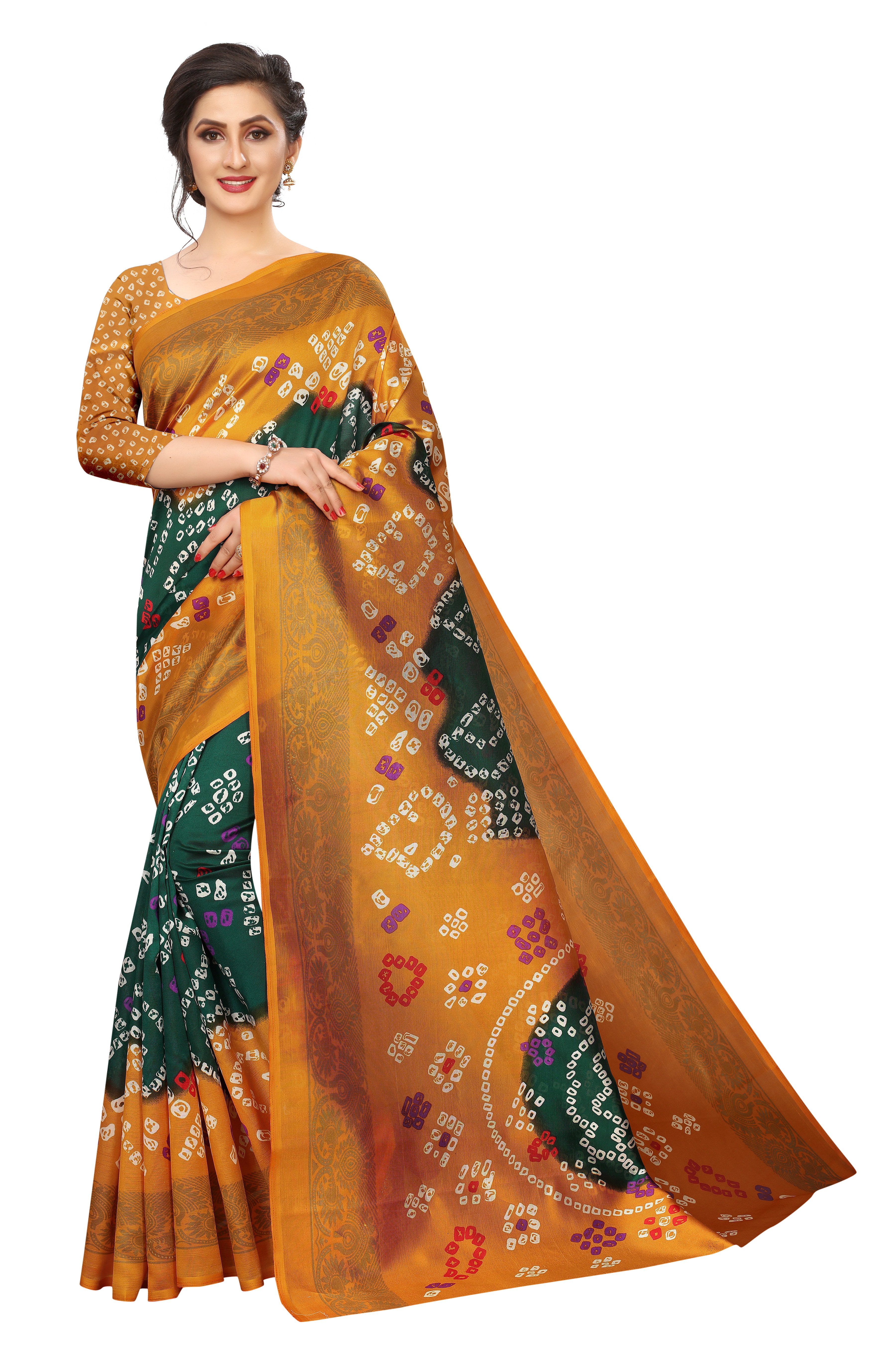 New Fancy Mysore Silk Saree - Art Silk, 5.5 Mtr Length, 0.8 Mtr Blouse, Printed Design | Laces Closure, Dry Clean Care, Year-round Style