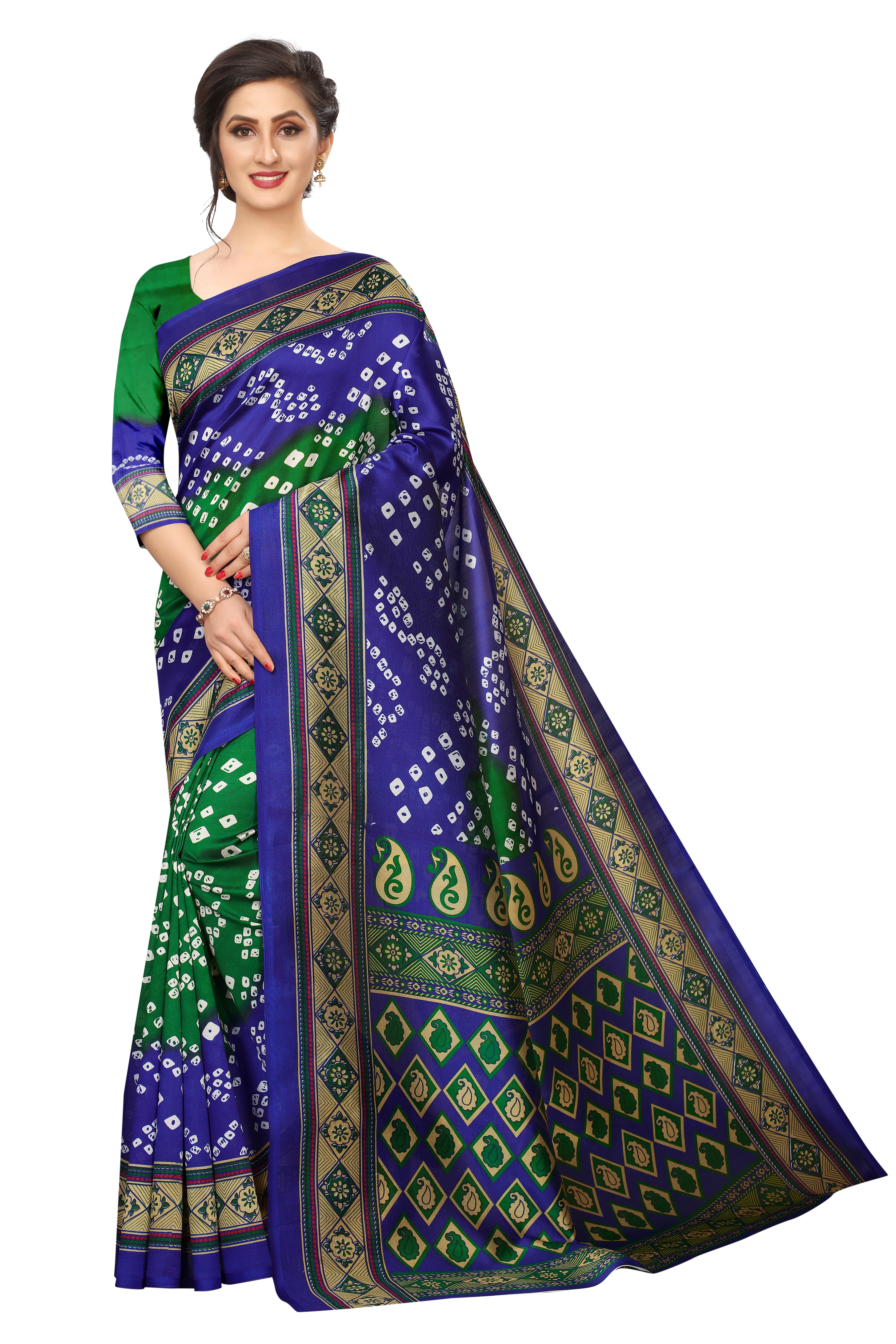 New Fancy Mysore Silk Saree - Art Silk, 5.5 Mtr Length, 0.8 Mtr Blouse, Printed Design | Laces Closure, Dry Clean Care, Year-round Style