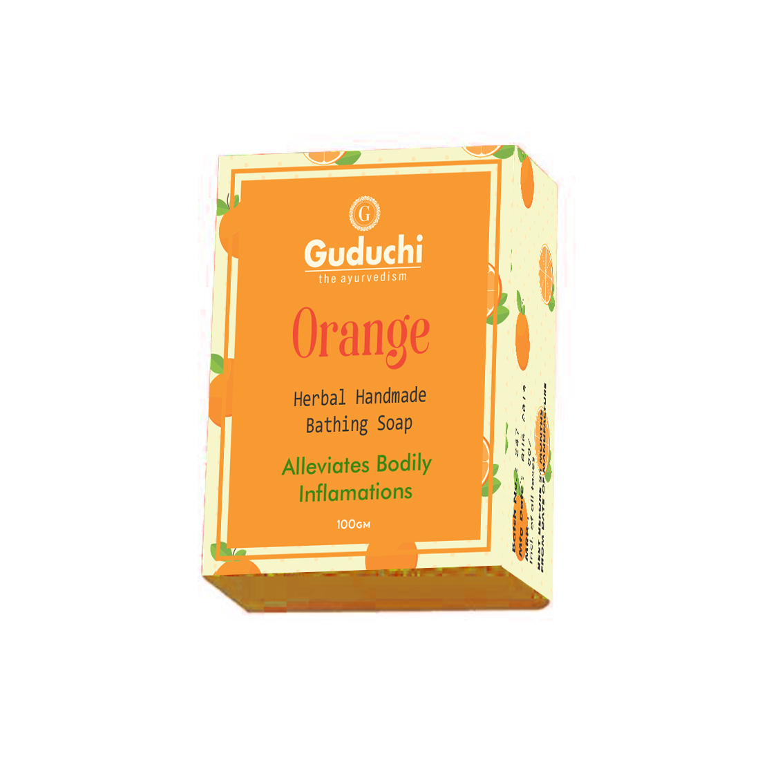 Orange Herbal Hand Made Soap Dry Place