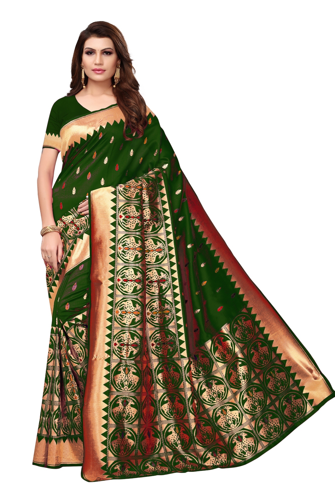 Velvet Banarasi Silk Saree