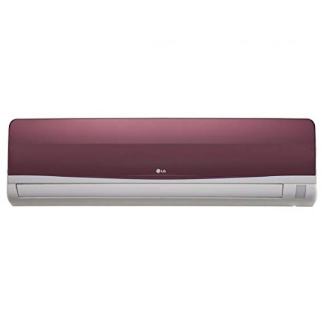 Lg 1.5 Ton 5 Star Split Air Conditioner - Wine Red, 18000 Btu Cooling Capacity, 40 Db Noise Level, 220v Power Supply, 4 Years Warranty