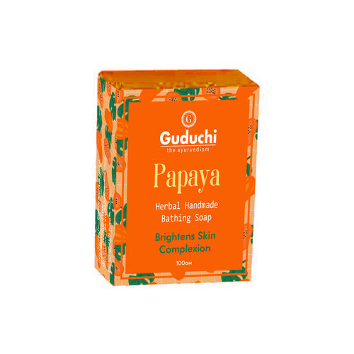 Papaya Herbal Handmade Soap Easy To Use