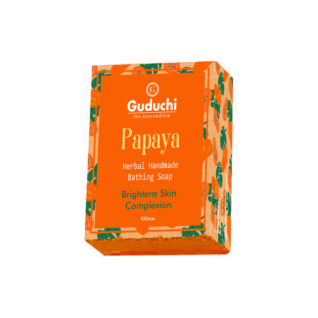 Papaya Herbal Handmade Soap Easy To Use
