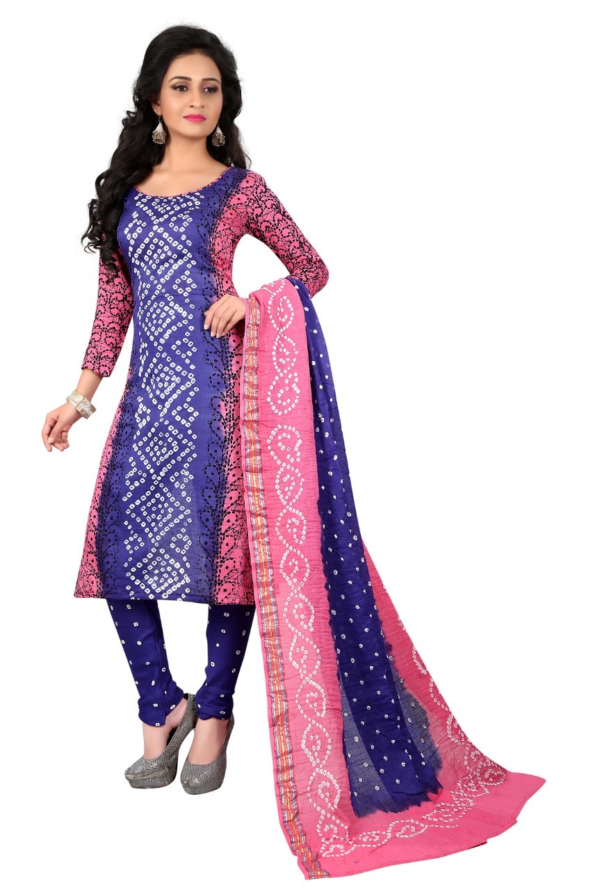 Fancy Cotton Dress Material Bust Size: Botton-2mt Meter (M)