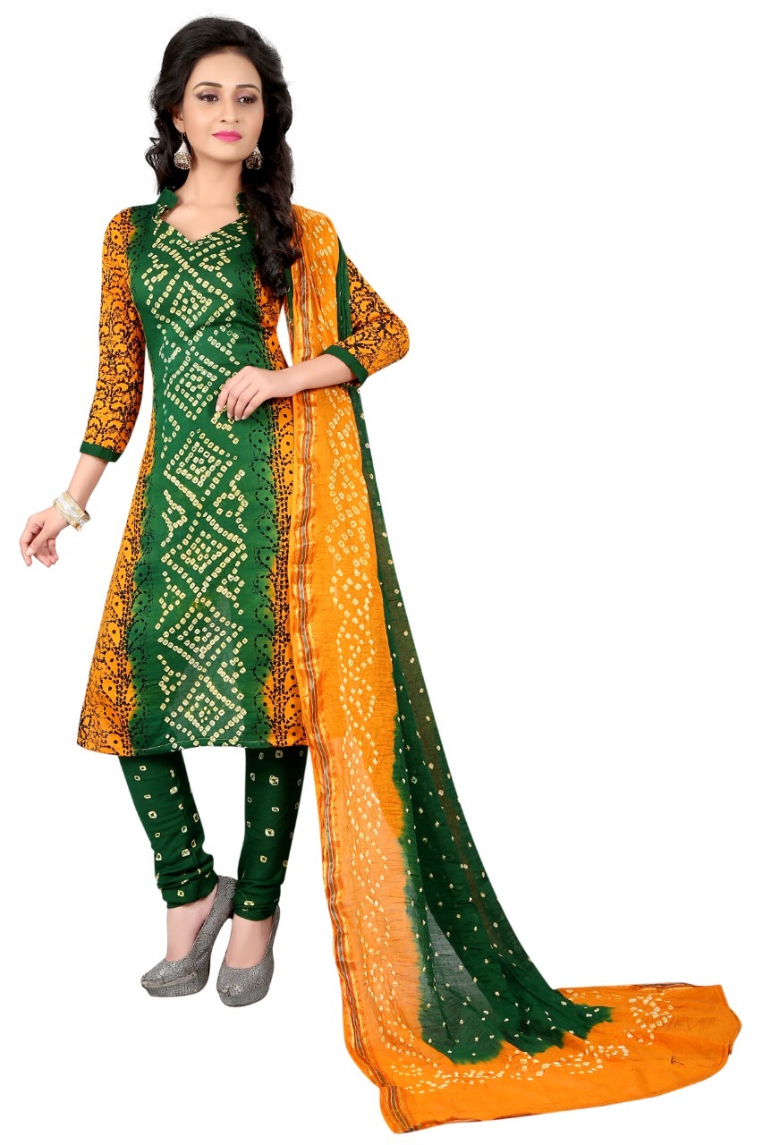Fancy Cotton Dress Material Bust Size: Botton-2mt Meter (M)