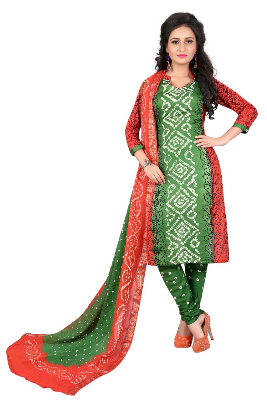 Fancy Cotton Dress Material Bust Size: Botton-2mt Meter (M)