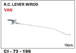 R.C Lever w/Rod VAN - Durable Metal Design, 4 Wheeler Compatibility | Warranty Included, Ideal for Reliable Vehicle Operation