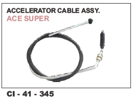 Accelerator Cable Assy ACE SUPER - Durable Design for 4 Wheeler Vehicles | 1-Year Warranty Included, Reliable Performance throughout Usage