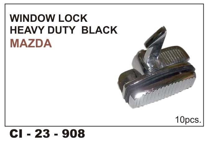 Window Lock Heavy Duty Black MAZDA - Heavy Duty Material, Designed for 4-Wheelers | Features Warranty Included for Enhanced Reliability