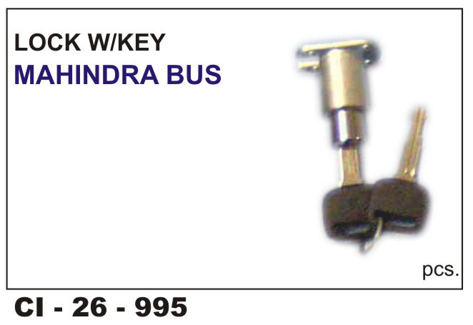 Lock w/Key for Mahindra Bus - Designed for 4-Wheelers | Durable Build, Warranty Included