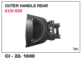 Outer Handle REAR XUV 500 - Durable Plastic, Premium Finish | 4 Wheeler Compatible, Warranty Included