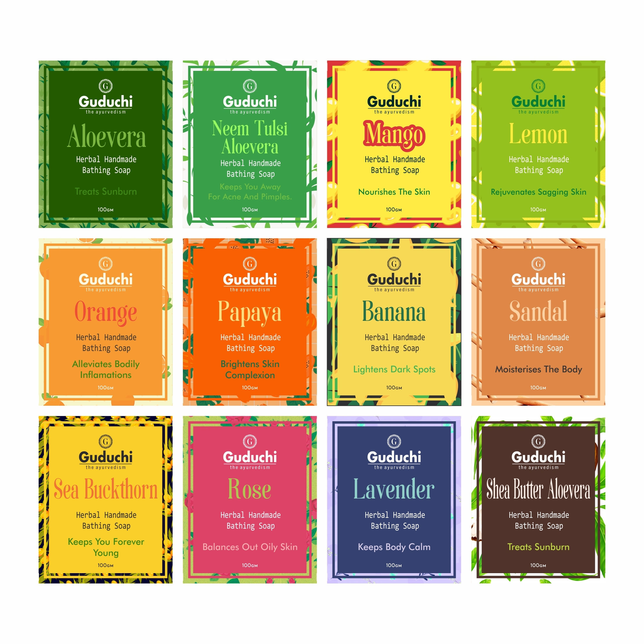 Papaya Herbal Handmade Soap Easy To Use