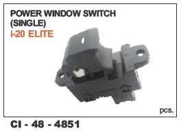 Power Window Switch (Single) I20 Elite Vehicle Type: 4 Wheeler