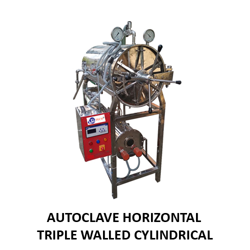 Triple Wall Cylindrical Horizontal Autoclave Application: Laboratory