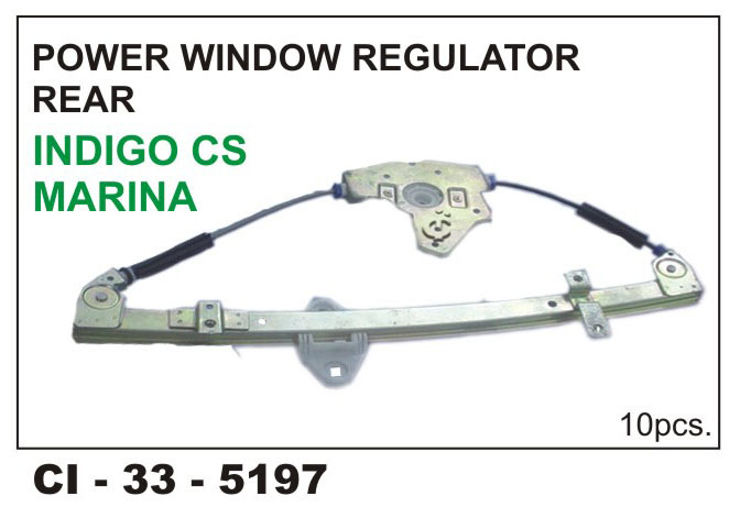 Power Window Regulator REAR INDIGO CS MARINA - Durable Automotive Component | 4 Wheeler Compatibility, Warranty Included