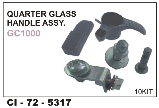 Quarter Glass Handle Assy GC 1000 - Durable Material, Designed for 4-Wheeler Vehicles | Includes Warranty for Peace of Mind