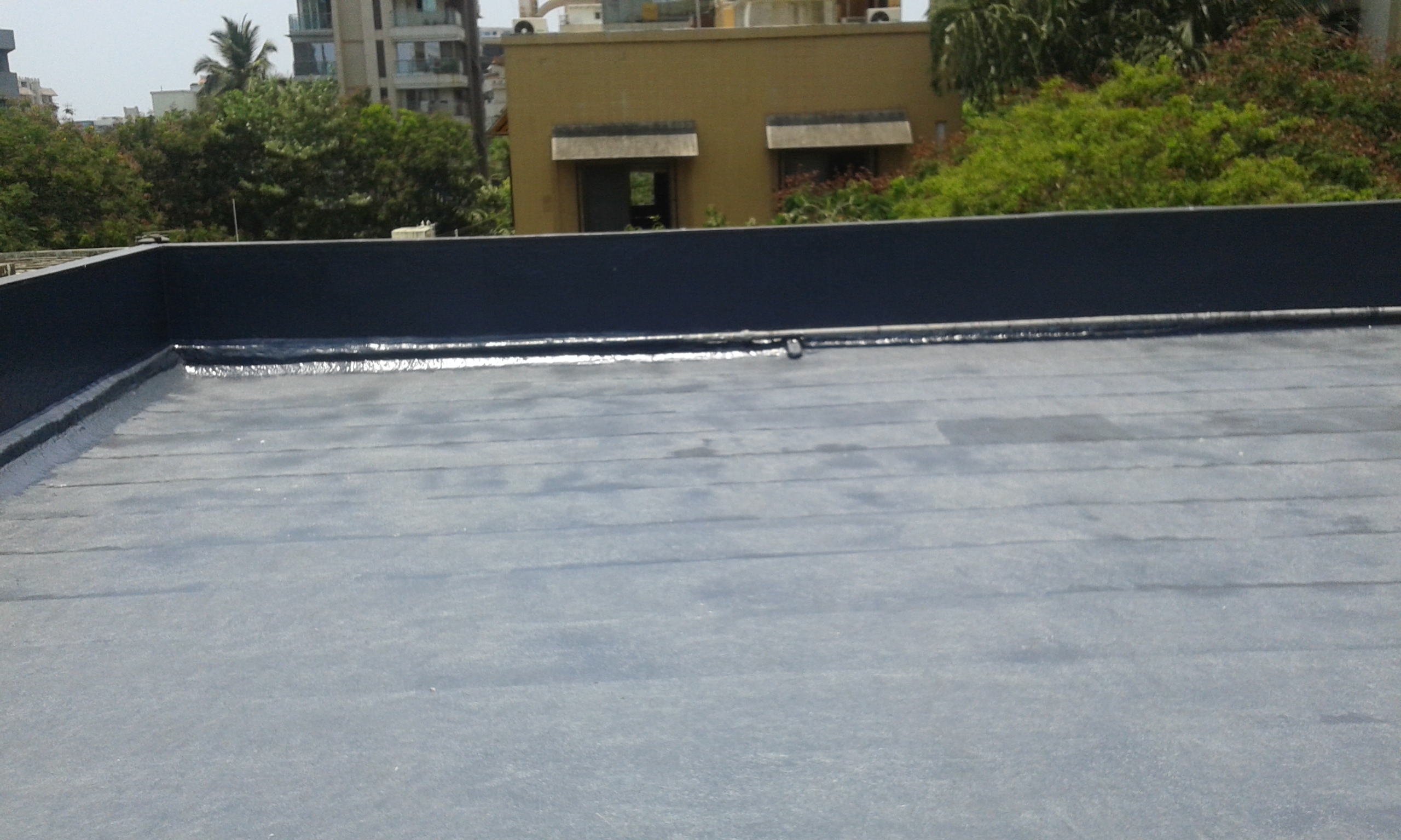 Terrace Waterproofing - Polyurethane Material, Grey Color | Brush/roller Application, 10-12 Sq.m/l Coverage, 4-6 Hours Drying Time, 7 Days Curing Time, 5-year Warranty