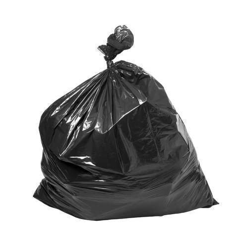 Garbage Bag - Virgin Plastic, Jumbo Size, Black Color | Perfectly Designed For Trash Cans With Convenient Handle For Easy Disposal