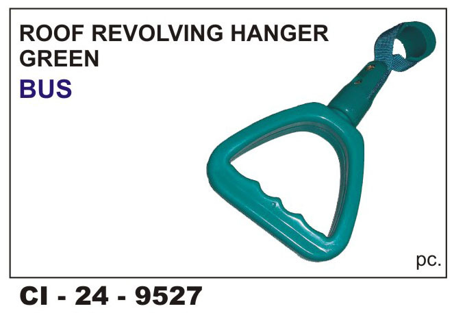 Roof Revolving Hanger Green BUS - Durable Metal Design, 4-Wheeler Compatibility | Warranty Included, Easy Installation, Versatile Usage