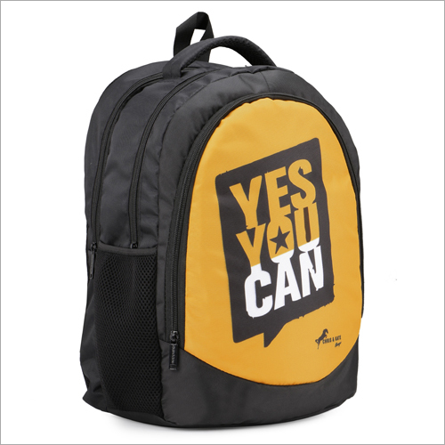 Chris & Kate Polyester School Backpack - 35l Capacity, Black With Trendy Printed Design, Dual Compartments & Padded Adjustable Straps, Mesh Water Bottle Holder