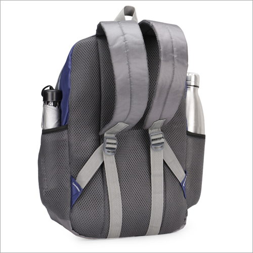 Blue Polyester School Printed Bag