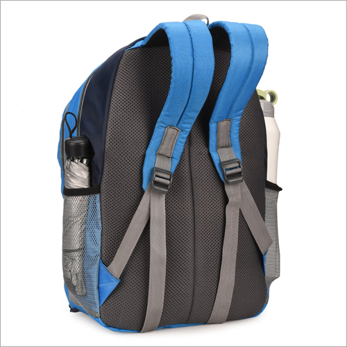 Blue Side Pocket School Bag