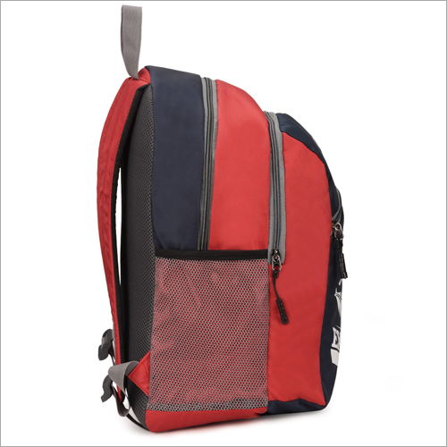 Red With Black Trendy School Backpack