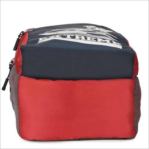 Red With Black Trendy School Backpack