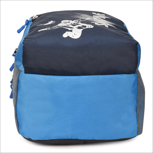 Blue With Black Trendy School Bag