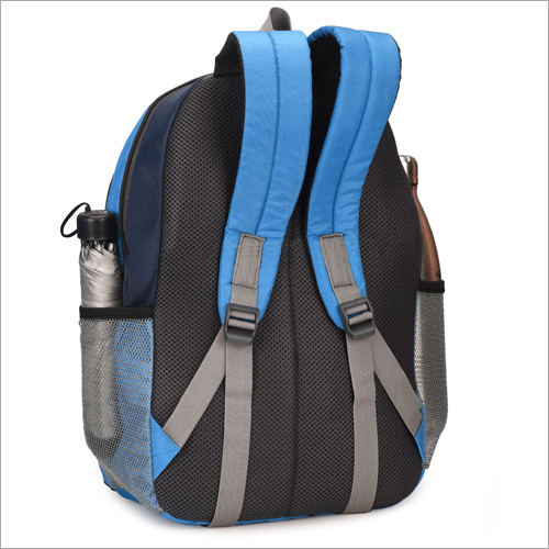 Blue With Black Trendy School Bag