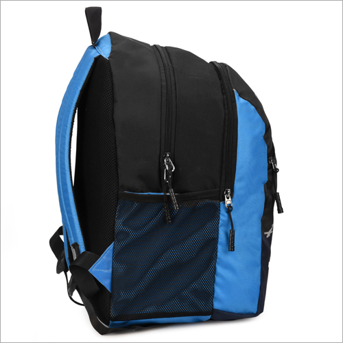 Black With Blue Modern School Bag