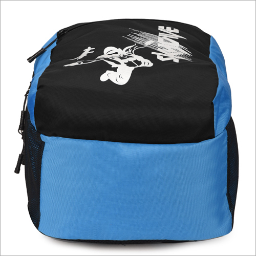Black With Blue Modern School Bag