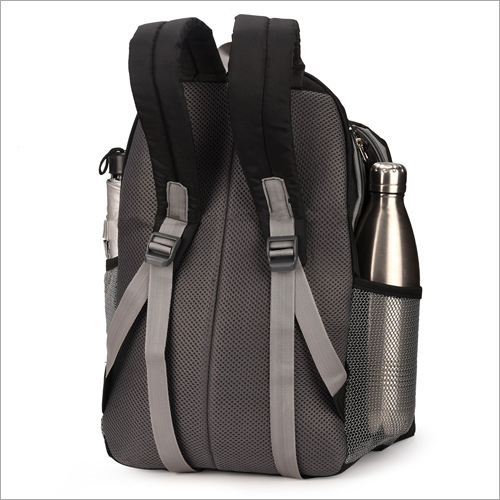 Black Printed Water Resistant School Bag
