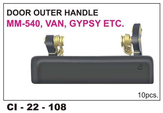 Door Outer Handle MM 540, VAN, GYPSY - Durable Metal Construction, Vehicle Type: 4 Wheeler | Warranty Included, Versatile Fit for Multiple Models
