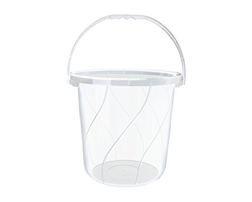 Transparent Bucket - Virgin Plastic Material, High Quality Build, Transparent Color