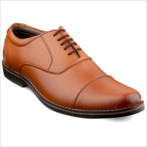 Tan Mens Formal Oxford Lace Up Dress Shoes