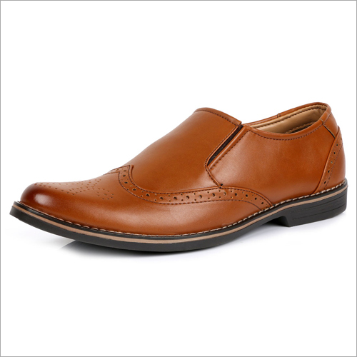 No Fade Tan Soft Leather Formal Shoes