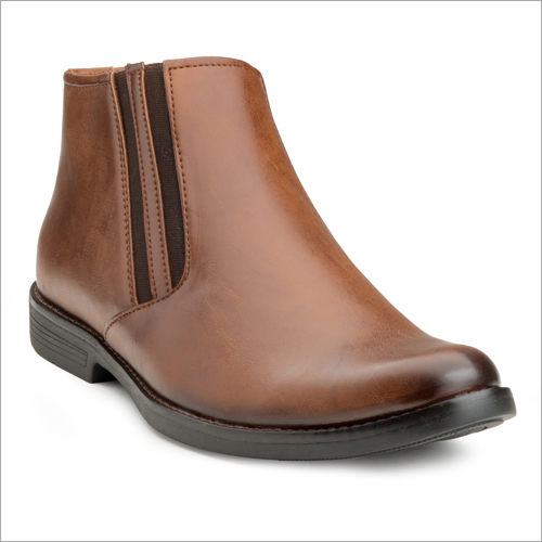 Brown Mens Tan Formal Shoes With High Ankle