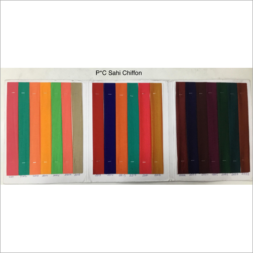 PC Sahi Chiffon Fabric - Plain Woven, Customizable Length & Width, Available in Various Colors | Lightweight, Washable, Translucent Texture for Garments and Costumes