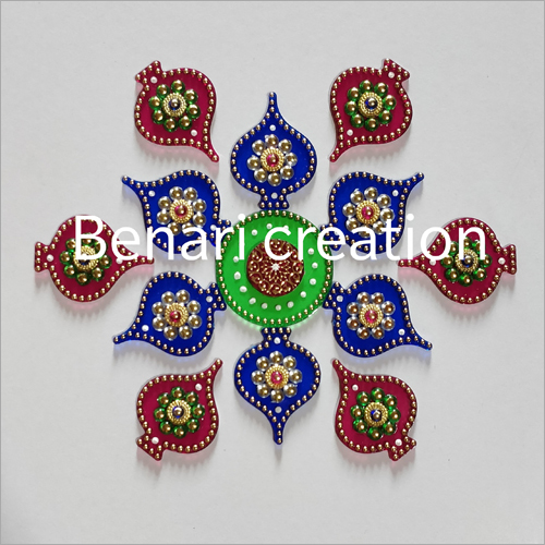 Availabe In Multicolor Wall Decoartion Acrylic Rangoli