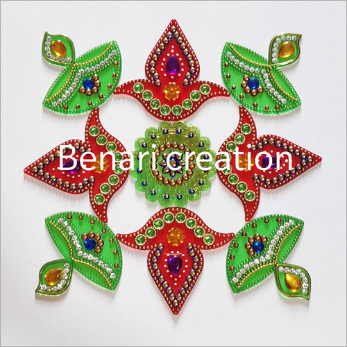 Availabe In Multicolor Designer Acrylic Rangoli