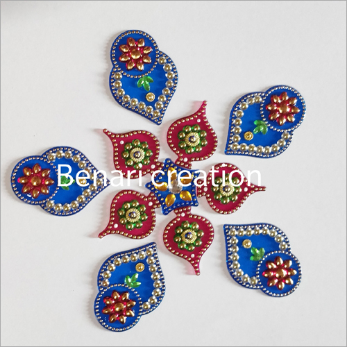 Availabe In Multicolor Wedding Decoration Acrylic Rangoli