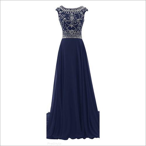 Available In Different Color Ladies Party Wear Gown