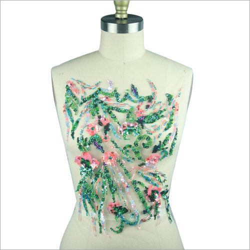 Dry Cleaning Ladies Designer Beaded Neck Gown
