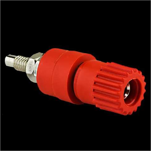 Bti Connector - Brass & Abs Plastic | Standard Size, Red Color, 8a Current Rating, Ideal For Led & Power Supplies