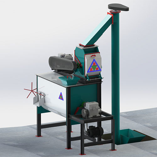 1 Tons-Hr To 3 Tons-Hr Smart Feed Mill Plant - Feature: High Performance