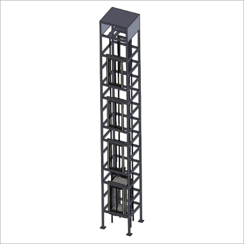 Elevator Shaft Tower - High-Grade Raw Material, Customizable Lifting Height, Electric Power Supply | Drive Types: AC, DC, Hydraulic, Ideal for Goods Elevators